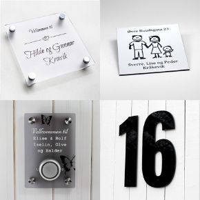 Bilde for kategori Skilt for hus og hjem