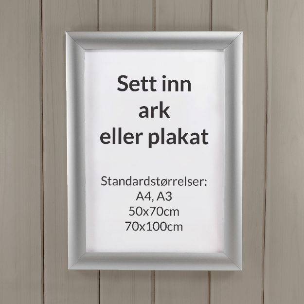 Plakatrammer i aluminium