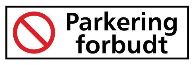 Parkering forbudt