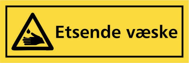 Advarsel: Etsende vï¿½ske