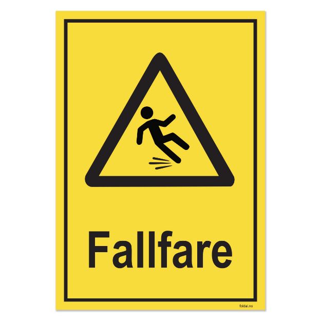 Fareskilt: Fallfare