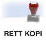 Stempel for å stemple rett kopi