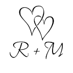 Bilde av Personlig signet med initialer og hjerte-motiv