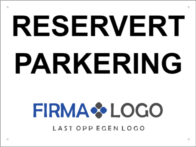 Bilde av Skilt: Reservert parkering for firma