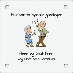 Bilde av Kun skiltplate, uten skruer og knotter