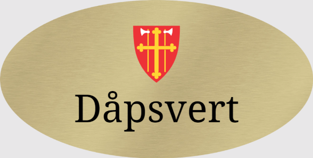 Bilde av Navneskilt for dåpsvert