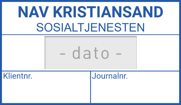 Bilde av Arkiv- journalstempel med dato