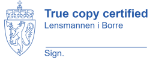Bilde av Stempel for politi: True copy certified
