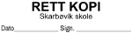 Bilde av Rett kopi stempel, rektangulært