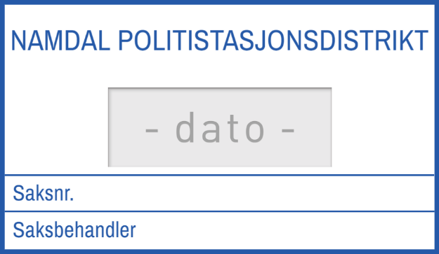 Bilde av Stempel for politi: Journal stempel