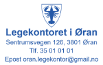 Bilde av Stempel for legekontor med logo og adresse