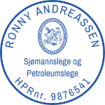 Bilde av Rundt stempel for sjømannslege/petroleumslege