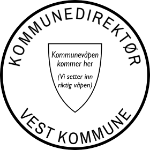 Bilde av Rundt kommunestempel kommunedirektør