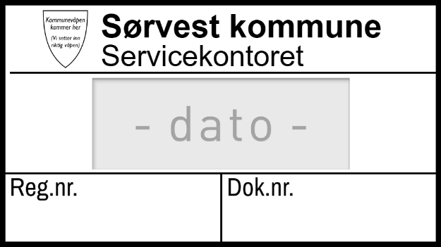 Bilde av Datostempel, for kommune 