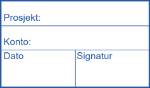 Bilde av Stempel for kontering