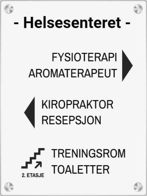 Bilde av Dørskilt i akryl for bedrifter