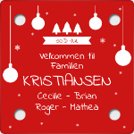 Bilde av Skiltplate med julemotiv