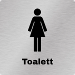 Bilde av Toalett skilt, dame / kvinne