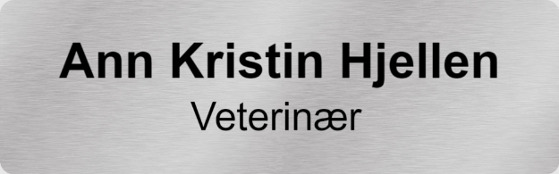 Bilde av Navneskilt for veterinær, m/klemme