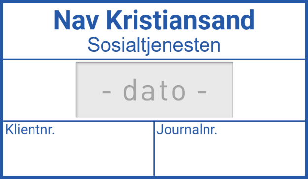 Bilde av Nav arkiv-journalstempel med dato