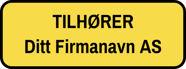 Bilde av Klistremerker med navn, for merking av eiendeler og gjenstander - 100stk små klistremerker 