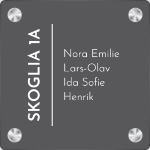 Bilde av Moderne dørskilt med adresse