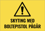 Bilde av Skyting med boltepistol pågår
