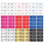 Standard skiltfarger for graverte navneskilt for sykepleier og helsepersonell