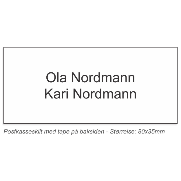 Postkasseskilt for Frysjalia borettslag