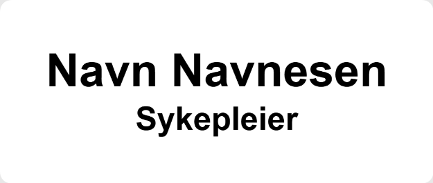Bilde av Mal på ny navneskiltplate til din skiltmappe